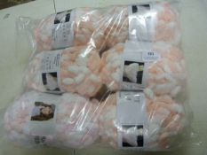 6pk of Pon Pon Print 100% Polyester