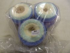 3 Rolls of Double Knitted 100% Polyester