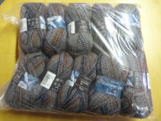 Ten Rolls of Seasonal Coloured Wool