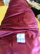 Roll of Purple Velour Velvet Fabric