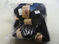 10pk Black Wool