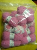 Ten Rolls of Pink Wool