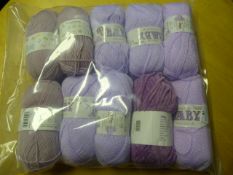 Ten Rolls of Purple Wool