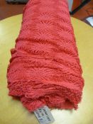 Roll of Cerise Crochet Lace Material