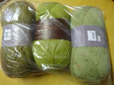 Three Large Rolls of Mixed Thread