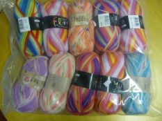 Ten Assorted Rolls of Wool