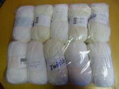 Ten Rolls of White Wool