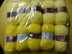 Ten Rolls of Yellow Wool