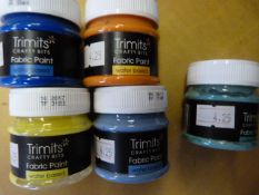 Five Bottles of Trimits Water Based Fabric Paint