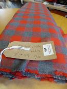 Roll of Brushed Cotton Checkered Fabric