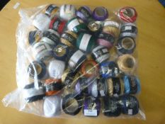 38 Rolls of Metalised Polyester/Viscous