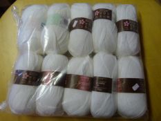 Ten Rolls of White Wool