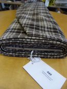 Roll of Glitter Brown Checkered Fabric