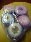 Five Packs of Pre Knitted Blanket