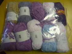 Ten Assorted Rolls of Wool