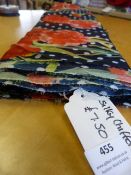 Roll of Silky Chiffon Floral Print Fabric