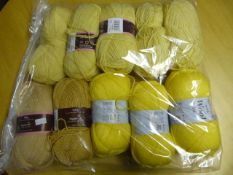 Ten Rolls of Yellow Wool