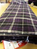 Roll of Black & White Checkered Fabric