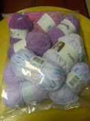Ten Rolls of Purple Wool
