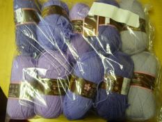 Ten Rolls of Purple Wool