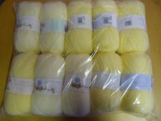 Ten Rolls of Yellow Wool