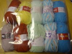 Ten Assorted Rolls of Wool