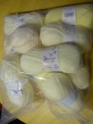Ten Rolls of Off White Wool