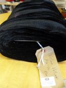 Roll of Black Velour Velvet Fabric