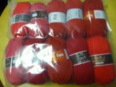 Ten Rolls of Red Wool