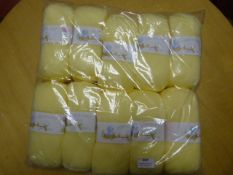 10 Balls of 4 Ply Yellow Wool