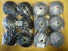 Twelve Balls of Glitter Yarn