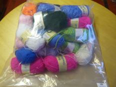 Twenty Five Small Rolls of Wool