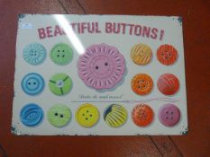 Reproduction Enamel Haberdashery Sign