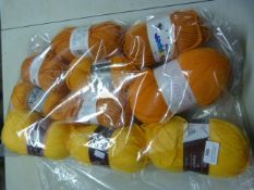 10 Balls of Orange Wool