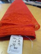Roll of Red Lace Fabric