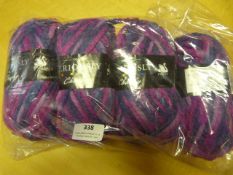 Four Balls of Purple & Pink Wool