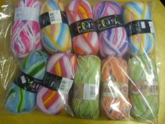 Ten Assorted Rolls of Wool