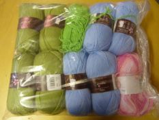 Ten Rolls of Dark Green Wool