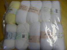 Ten Rolls of Off White Wool