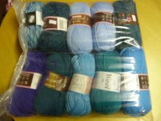 Ten Assorted Rolls of Wool