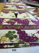 Roll of Wine Print Fabric