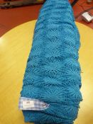 Roll of Sea Blue Crochet Lace Material