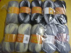 Ten Assorted Rolls of Wool