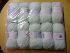 Ten Rolls of Green Wool