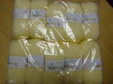 10 Balls of 4 Ply Yellow Wool