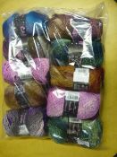 Ten Rolls of Mixed Sparkly Wool