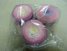 3 Rolls of Double Knitted 100% Polyester