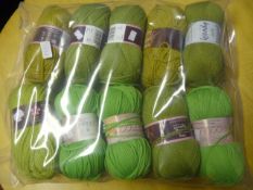 Ten Rolls of Green Wool