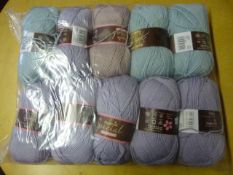 Ten Rolls of Grey/Blue Wool