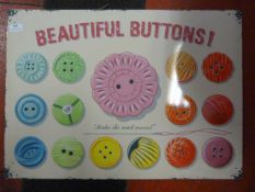 Reproduction Enamel Haberdashery Sign